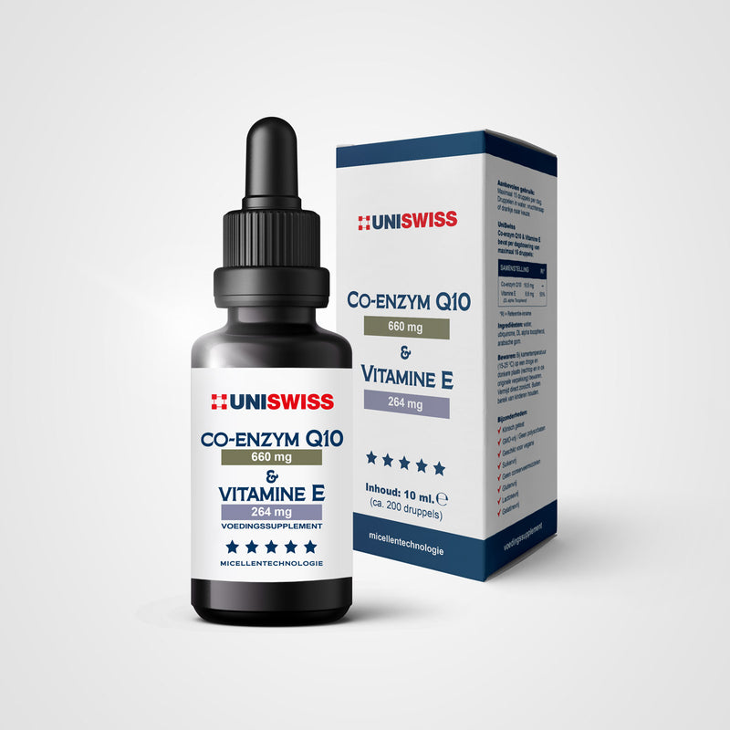 Q10 en Vitamine E supplement UniSwiss